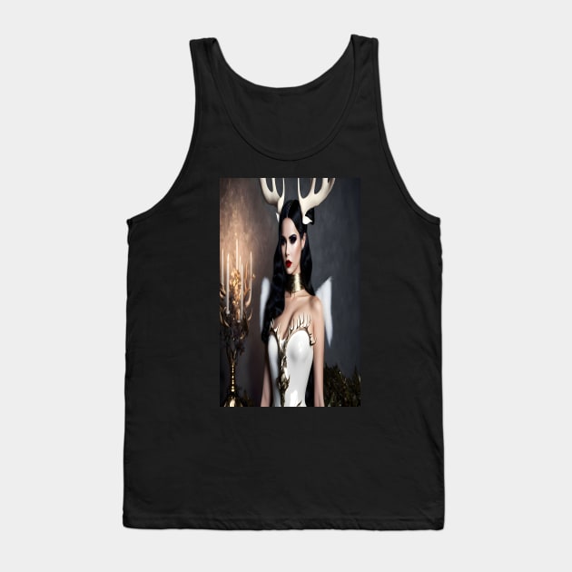 Alexandria Latex Antler Dress Tank Top by adorcharm